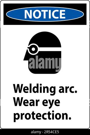 Beachten Sie Das Warnschild „Lichtbogen Verschleißen“ Stock Vektor