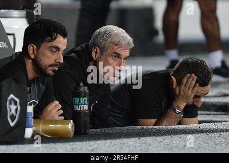 Rio De Janeiro, Brasilien. 31. Mai 2023. Estadio Nilton Santos Tecnico Luis Castro do Botafogo, während des Spiels zwischen Botafogo und Athletico, für die Runde 16 der Copa do Brasil 2023, im Estadio Nilton Santos (Engenhao), diesen Mittwoch, den 31. 30761 $ (Marcello Dias/SPP) Guthaben: SPP Sport Press Photo. Alamy Live News Stockfoto