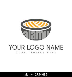 Pasta Logo Design Noodle Logo Stock Vektor