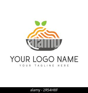 Pasta Logo Design Noodle Logo Stock Vektor