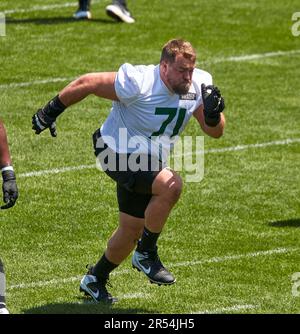 31. Mai 2023, Florham Park, New Jersey, USA: Wes Schweitzer (71) während organisierter Teamaktivitäten im Atlantic Health Jets Training Center, Florham Park, New Jersey. Duncan Williams/CSM Stockfoto