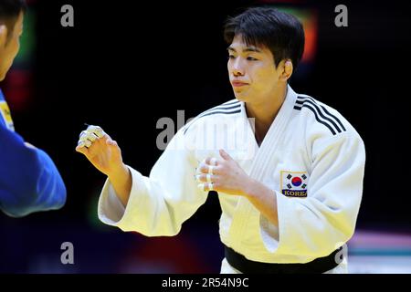 Ali Bin Hamad Al Attiyah Arena, Doha, Katar. 7. Mai 2023. Harim Lee (KOR), 7. MAI 2023 - Judo : Judo-Weltmeisterschaft Doha 2023 Männer-60kg Bronze-Medaillenspiel in der Ali bin Hamad Al Attiyah Arena, Doha, Katar. Kredit: Naoki Nishimura/AFLO SPORT/Alamy Live News Stockfoto