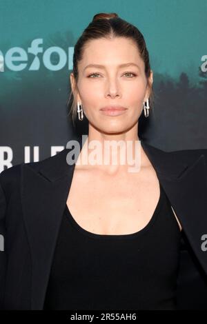 31. Mai 2023 Los Angeles, Kalifornien - Jessica Biel. Los Angeles Premiere von Freeforms „Grausamer Sommer“ Staffel 2 in der Grace E. Simons Lodge in Los Angeles. (Kreditbild: © FS/AdMedia via ZUMA Press Wire) NUR REDAKTIONELLE VERWENDUNG! Nicht für den kommerziellen GEBRAUCH! Stockfoto