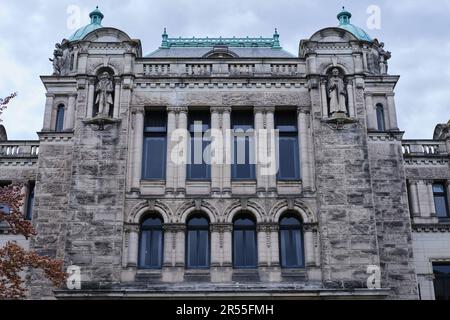 Detail der Legislative Assembly, Victoria, British Columbia, Kanada Stockfoto