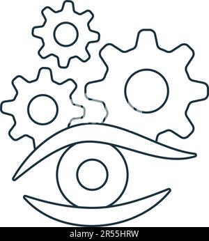 Symbol "Konzept". Einfarbiges einfaches Schild aus der Ideensammlung. Konzeptsymbol für Logo, Vorlagen, Webdesign und Infografiken. Stock Vektor