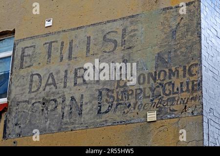 Tillsley, Edward, Dairymen, 120 Goodison Road, Goodison Rd, Liverpool, Merseyside, England, Großbritannien, L4 4EL Stockfoto