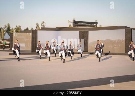Amman, Jordanien. 31. Mai 2023. König Abdullah II. Veranstaltet am Abend vor der Hochzeit seines Sohnes Kronprinz Al Hussein ein Bankett-Dinner im Madareb Bani Hashem in Amman, Jordanien, am 31. Mai 2023. Foto: Balkis Press/ABACAPRESS.COM Kredit: Abaca Press/Alamy Live News Stockfoto