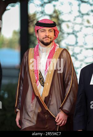 Amman, Jordanien. 31. Mai 2023. König Abdullah II. Veranstaltet am Abend vor der Hochzeit seines Sohnes Kronprinz Al Hussein ein Bankett-Dinner im Madareb Bani Hashem in Amman, Jordanien, am 31. Mai 2023. Foto: Balkis Press/ABACAPRESS.COM Kredit: Abaca Press/Alamy Live News Stockfoto