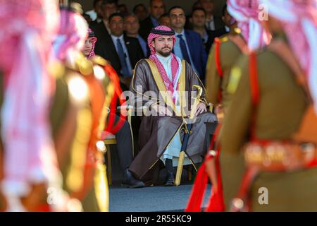 Amman, Jordanien. 31. Mai 2023. König Abdullah II. Veranstaltet am Abend vor der Hochzeit seines Sohnes Kronprinz Al Hussein ein Bankett-Dinner im Madareb Bani Hashem in Amman, Jordanien, am 31. Mai 2023. Foto: Balkis Press/ABACAPRESS.COM Kredit: Abaca Press/Alamy Live News Stockfoto