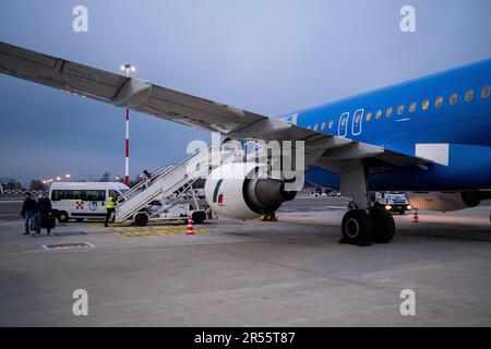 Italien, Rom, 2022-04-14. Tourismus durch die Stadt Rom, die italienische Hauptstadt, mit ihren Denkmälern und archäologischen Stätten. Italie, Rom, le 2022-04- Stockfoto