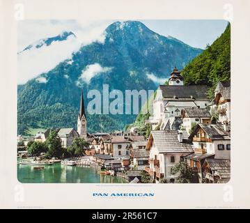 Pan Am Poster (Pan American, 1960) Österreich Stockfoto