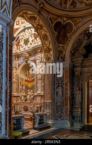 Kirche Jesu im barocken Stil (chiesa del Gesu), auch bekannt als „Casa Professa“. Palermo, Sizilien, Italien. Eine der berühmtesten barocken Kirchen in Sici Stockfoto