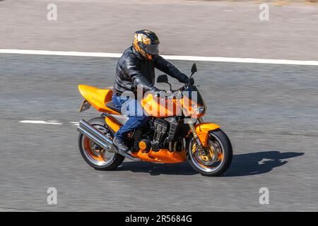 2003 Z1000 Orange Motorrad KAWASAKI Stockfoto