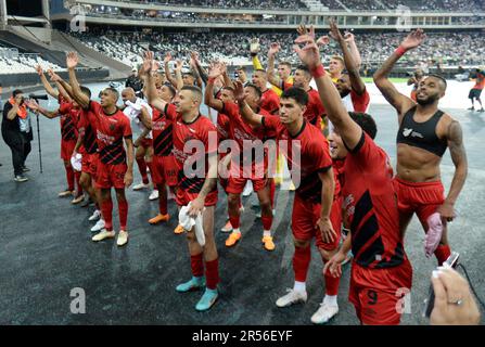 Botafogo und Athletico, für die Runde 16 der Copa do Brasil 2023, im Nilton Santos Stadium (Engenhao), diesen Mittwoch, 31. Stockfoto