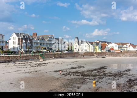 Ommaroo Hotel von Beach, Havre des Pas, St Helier, St Helier Parish, Jersey, Kanalinseln Stockfoto