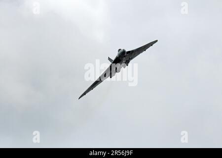 Vulcan XH558 auf der Wales National Airshow, 2015, Swansea Bay. Stockfoto