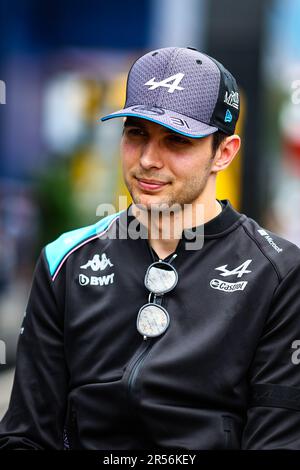 Barcelona, Spanien. 01. Juni 2023. Esteban Ocon (FRA) Alpine F1-Team. 01.06.2023. Formel-1-Weltmeisterschaft, Rd 8, Spanischer Grand Prix, Barcelona, Spanien, Vorbereitungstag. Das Foto sollte wie folgt lauten: XPB/Press Association Images. Kredit: XPB Images Ltd/Alamy Live News Stockfoto