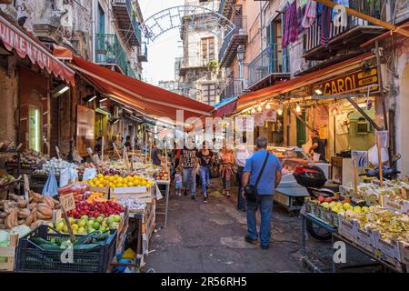 Italien. Sizilien. Palermo. Ballar Markt Stockfoto