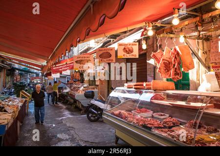 Italien. Sizilien. Palermo. Ballar Markt Stockfoto