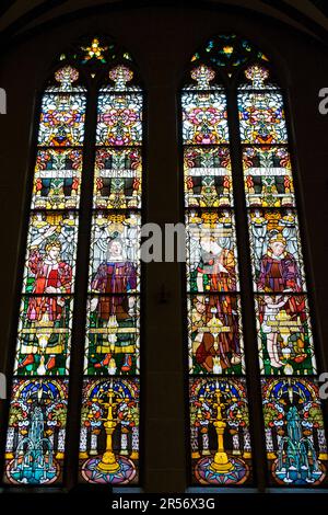 Die Schweiz. Kanton Fribourg. Freiburg. St. Nicolas Kathedrale Stockfoto