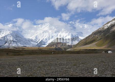 Kirgisistan. Lenin wählt Basislager aus Stockfoto