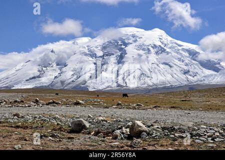 China. Xinjiang. Region Pamir. Muztagh Ata Stockfoto