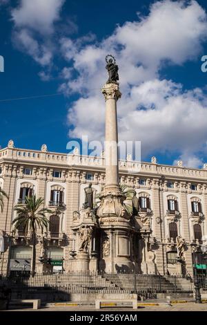 Italien. Sizilien. Palermo. San Domenico Platz Stockfoto