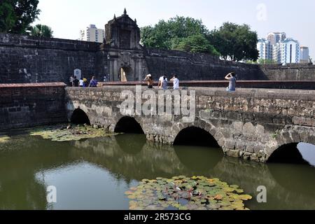 Philippinen. Die Insel Luzon. Manila. Festung Santiago Stockfoto