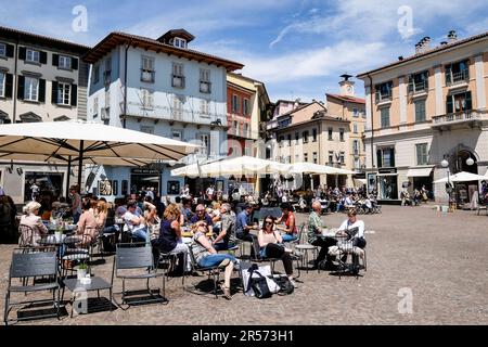 Italien. Piemont. Intra-Verbanien. Querformat Stockfoto