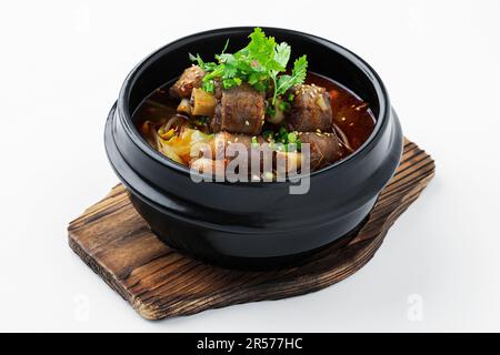 Gori Gomtang oder Korean Oxtail Suppe, koreanischer Stil Stockfoto