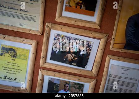 Ruanda. Ruhengeri. Musanze. IBY'Iwacu Kulturdorf Stockfoto