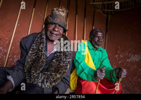 Ruanda. Ruhengeri. Musanze. IBY'Iwacu Kulturdorf Stockfoto