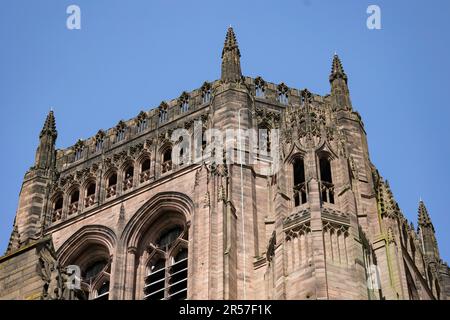 Liverpool, vereinigtes Königreich Mai, 16, 2023 Liverpool Cathedral Anglican, die größte Kathedrale im Vereinigten Königreich Stockfoto