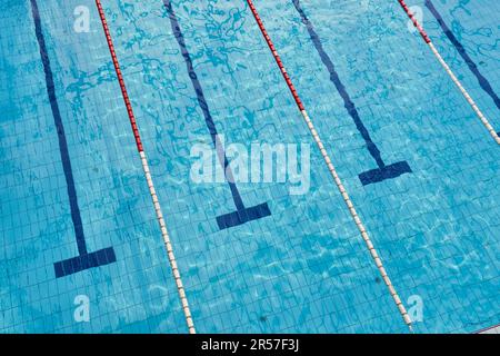 Seimming Pool Lanes Stockfoto