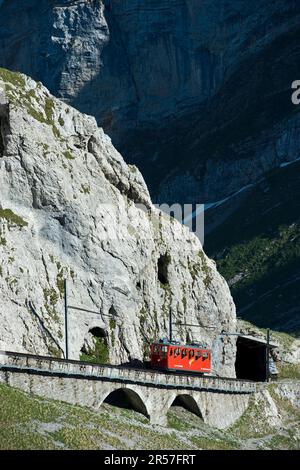 Die Schweiz. Kanton Luzern. Pilatus Eisenbahn Stockfoto