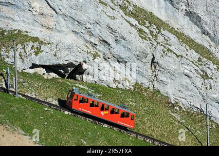 Die Schweiz. Kanton Luzern. Pilatus Eisenbahn Stockfoto