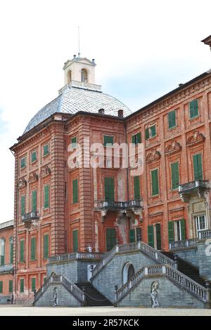 Italien - Region Piemont. Racconigi königliche Schloss Eingang Stockfoto