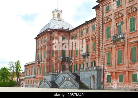 Italien - Region Piemont. Racconigi königliche Schloss Eingang Stockfoto