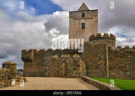 Doe Castle, in der Nähe von Creeslough, County Donegal, Nordirland, Doe Castle Stockfoto