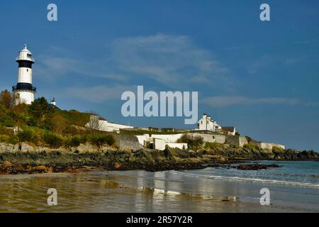 Inishowen Head Lighthouse, Stroove, Inishowen Halbinsel, County Donegal, Irland Stockfoto