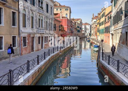 Fondamenta Rio Marin, San Polo, Venedig, Venedig, Italien Stockfoto