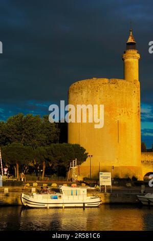 Tour de Constance, Aigues-Mortes, Camargue, Südfrankreich, Konstanzturm Stockfoto