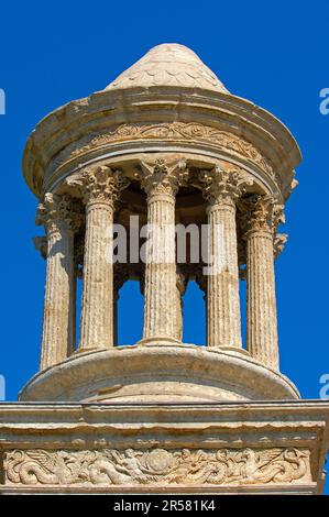 Mausoleum der Julianer, Ausgrabungsstätte Glanum, St.-Remy-de-Provence, Bouches-du-Rhone, Provence, Südfrankreich, römisches Mausoleum Stockfoto