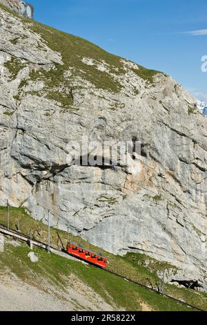 Die Schweiz. Kanton Luzern. Pilatus Eisenbahn Stockfoto