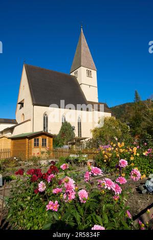 Die Kirche Bischofshofen im Bezirk Pongau Salzburg, Osterreich Stockfoto