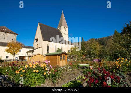 Die Kirche Bischofshofen im Bezirk Pongau Salzburg, Osterreich Stockfoto