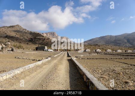 Resort. Hajjar-Berg. Sultanat von Oman Stockfoto