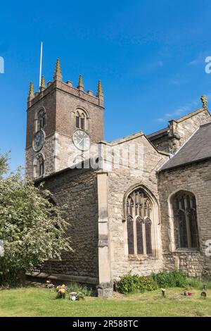 Die gelistete All Saints Kirche in Market Weighton, East Riding of Yorkshire, England, Großbritannien Stockfoto