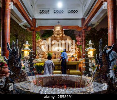 Buddhistische Zeremonie während Tet in Saigon Stockfoto