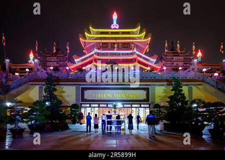 Buddhistische Zeremonie während Tet in Saigon Stockfoto